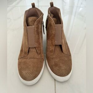 Linea Paolo Suede Wedged Sneakers